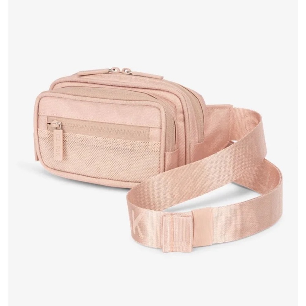 Calpak Stevyn Fanny pack in pink sand